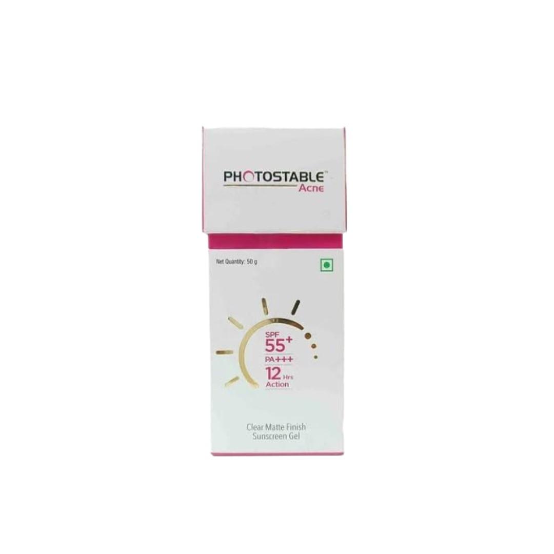 Photostable Acne Sunscreen Gel SPF 55+