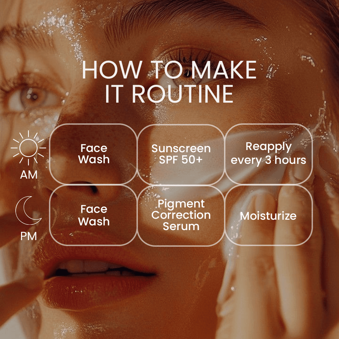 Cristello Sunscreen + Face Wash + Pigment Correction Serum Trio Combo