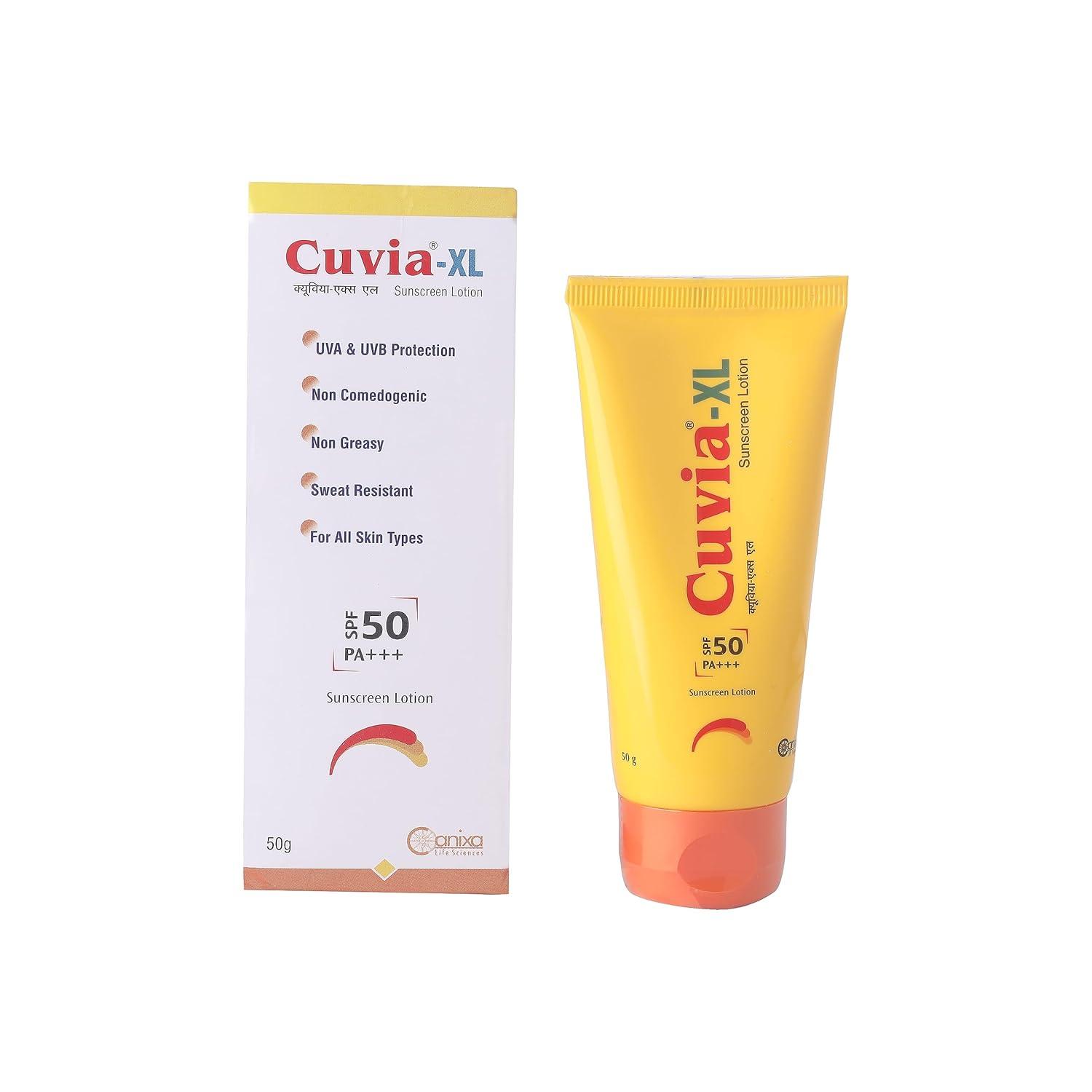 Cuvia Xl Sunscreen Lotion Spf 50 PA+++