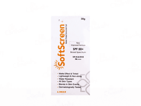 Softscreen+ Matte Tinted Sunscreen Gel SPF 50+ PA+++
