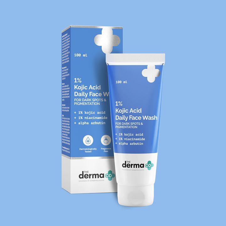 The Derma Co 1% Kojic Acid Face Wash with Niacinamide & Alpha Arbutin For Dark Spots & Pigmentation