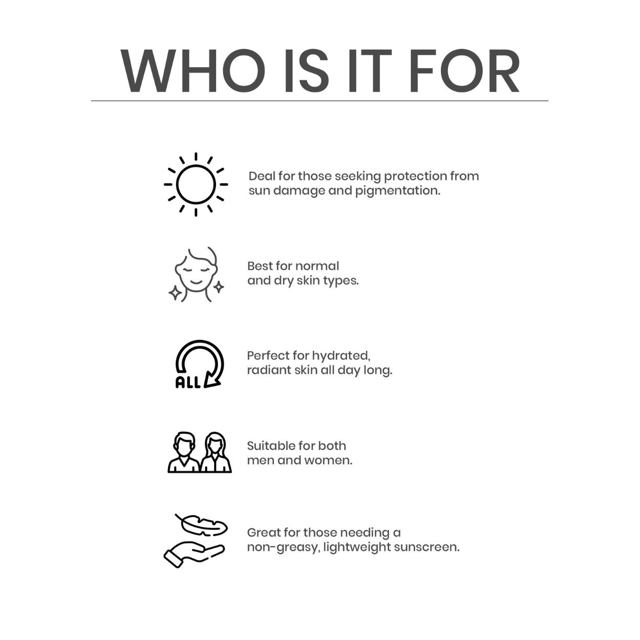 Cristello Skin Radiance Sunscreen Gel SPF 50+ Light Weight No White Cast Broad Spectrum PA +++ For Dry Skin