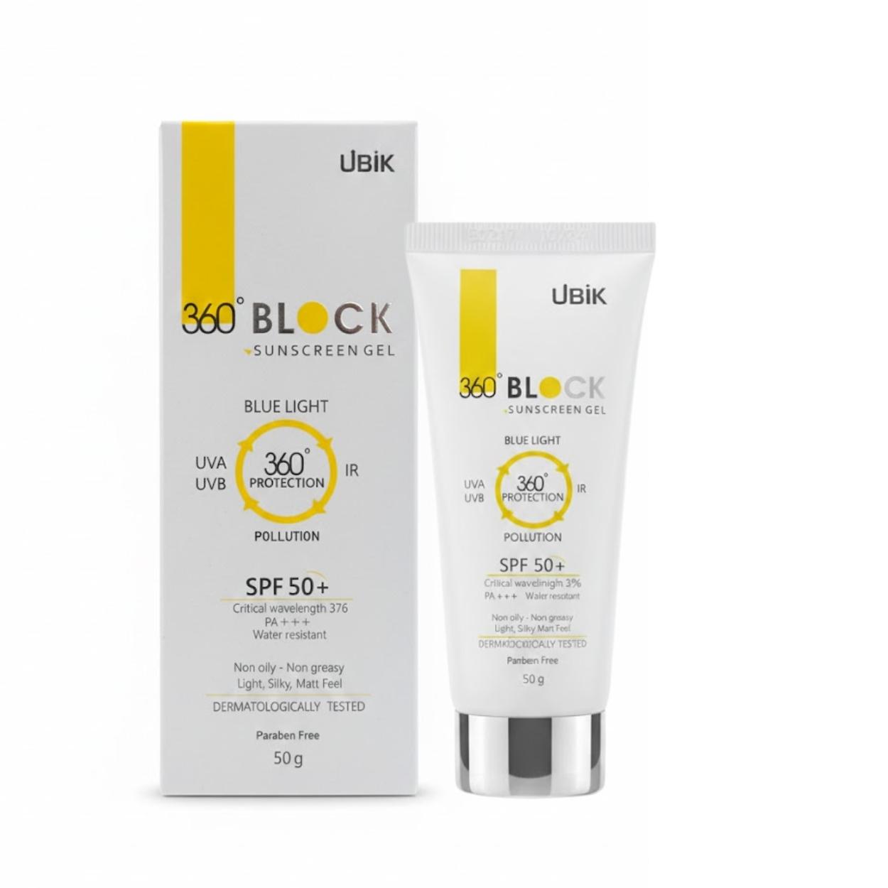 360 Block Sunscreen Gel SPF 50+
