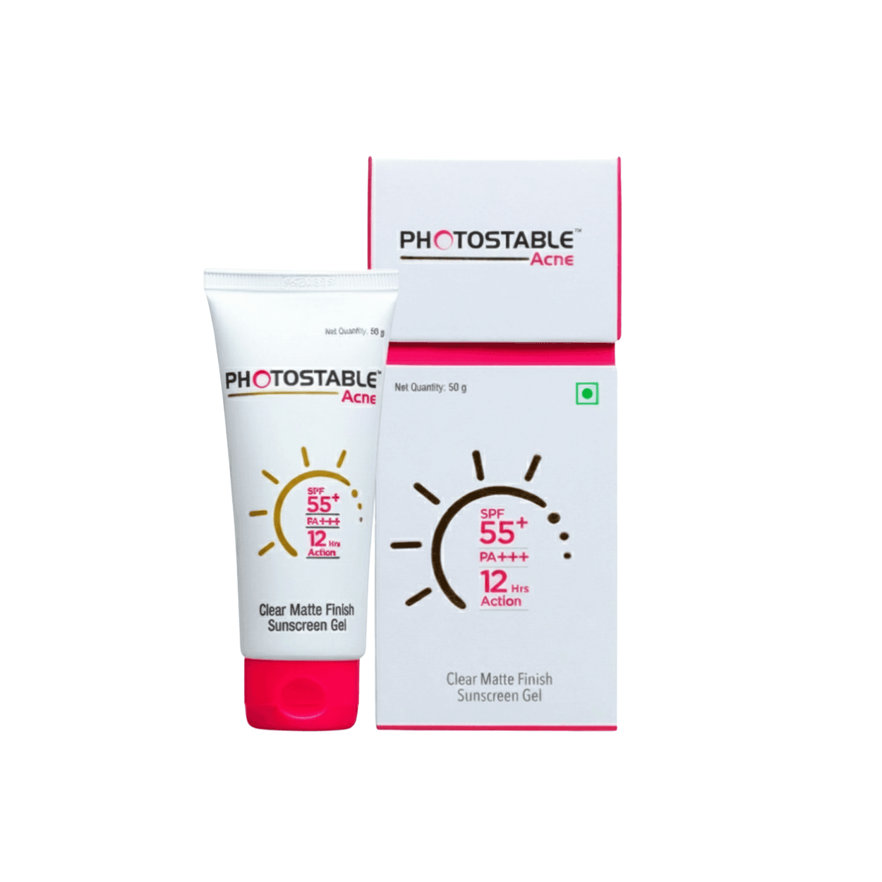 Photostable Acne Sunscreen Gel SPF 55+