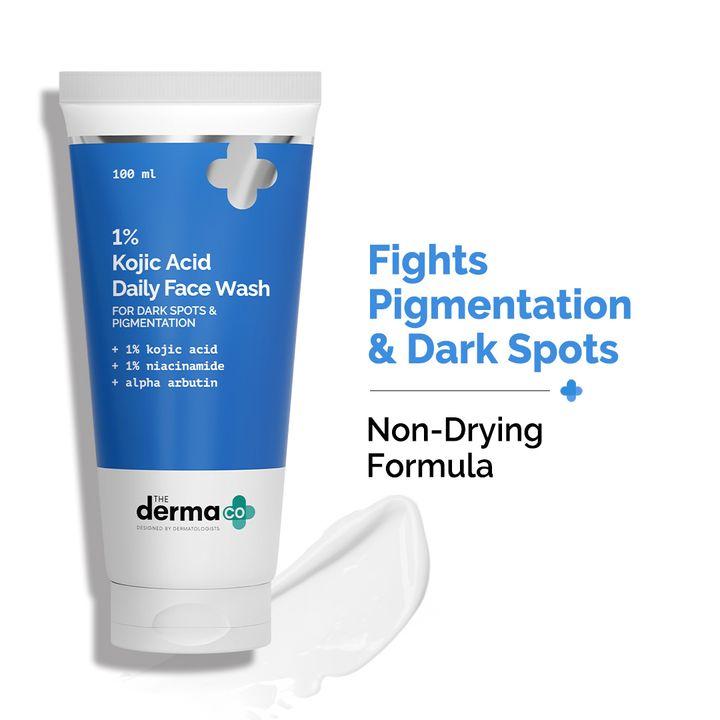 The Derma Co 1% Kojic Acid Face Wash with Niacinamide & Alpha Arbutin For Dark Spots & Pigmentation