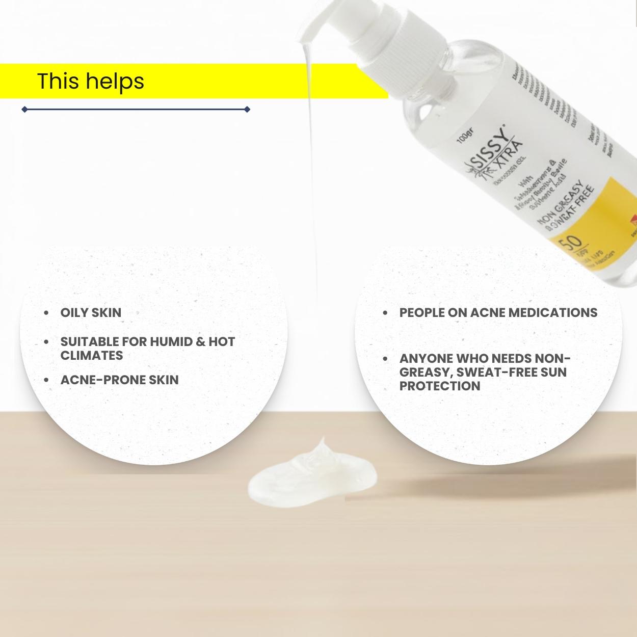 Sissy Xtra Spf 50 Sunscreen Gel